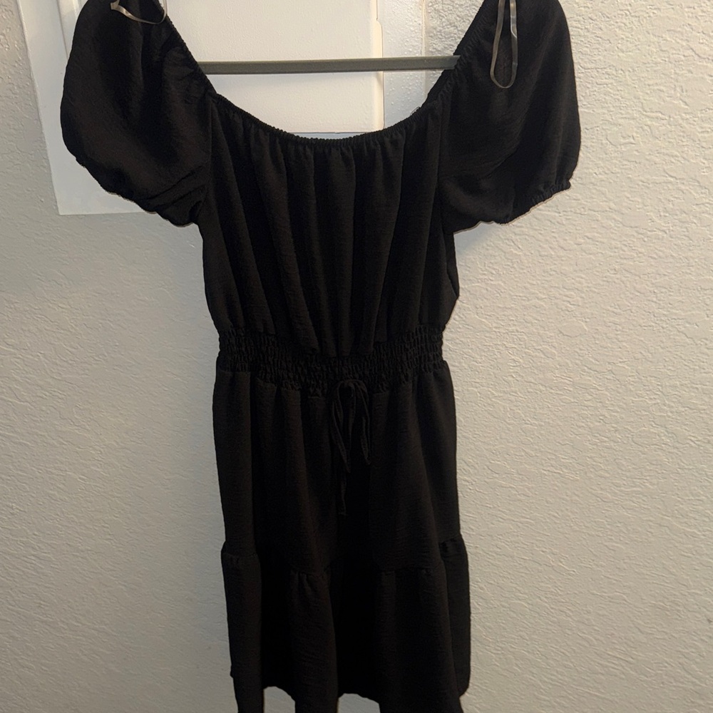 Elegant Black Off-Shoulder Dress